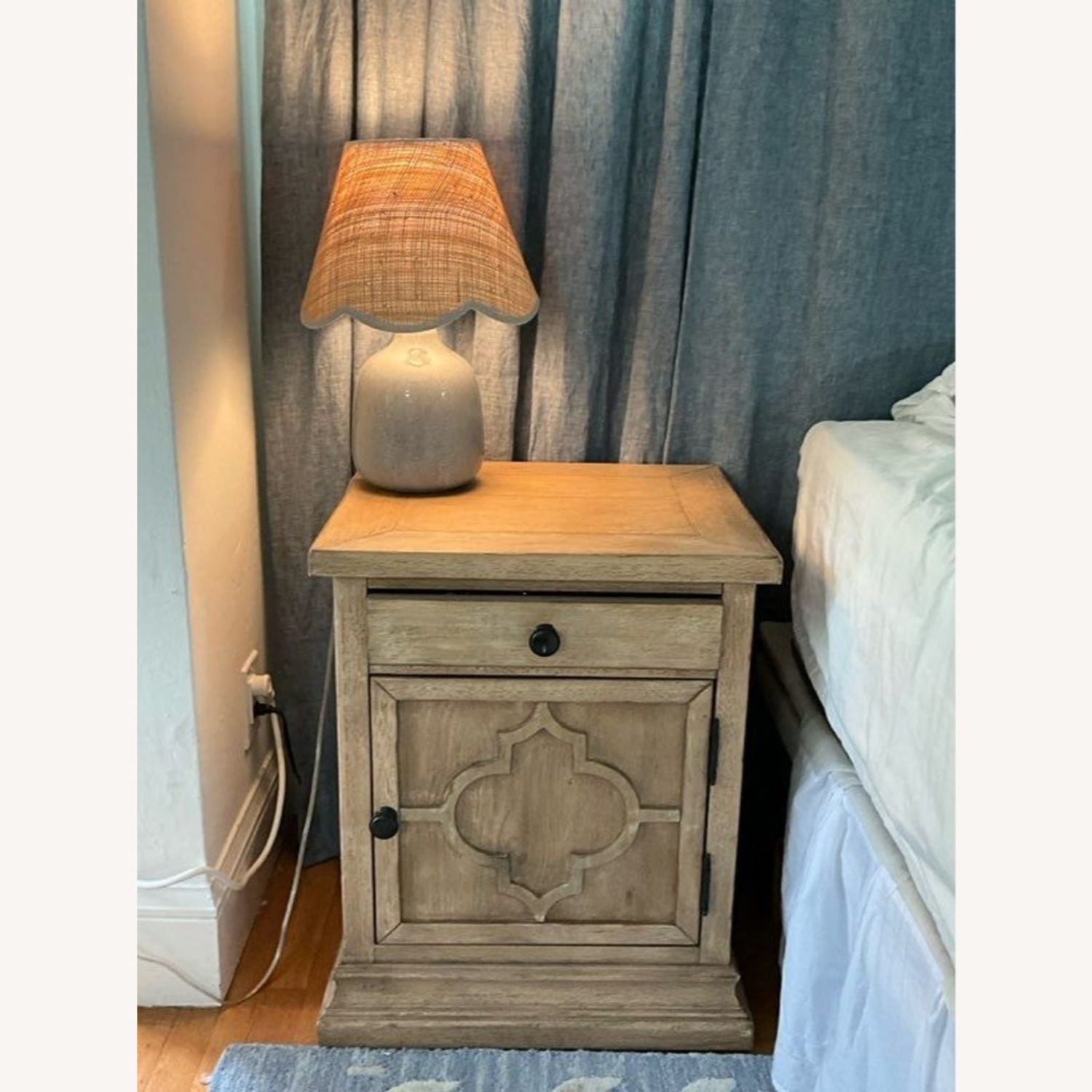 Pair of Pottery Barn Lorraine Nightstands - image-1