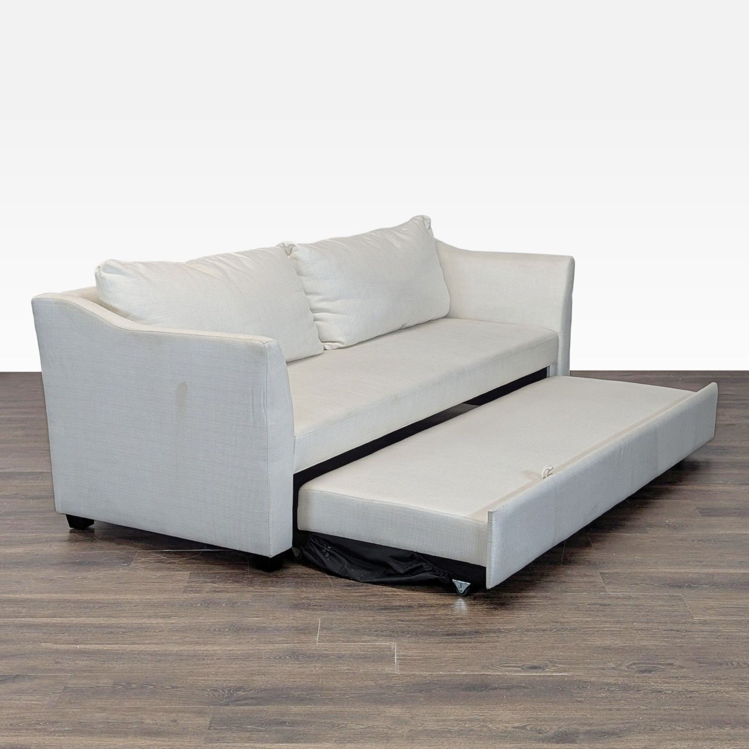 Pottery Barn York Slope Arm Modern Cream Sleeper  - image-10