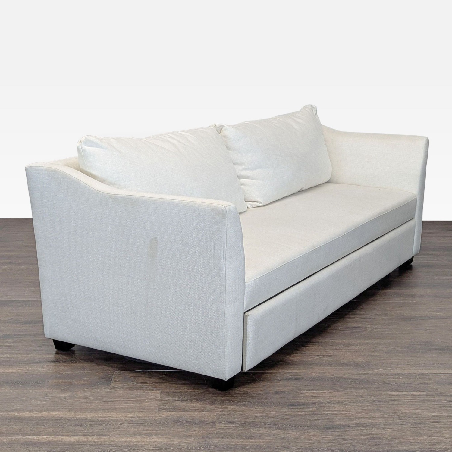 Pottery Barn York Slope Arm Modern Cream Sleeper  - image-6