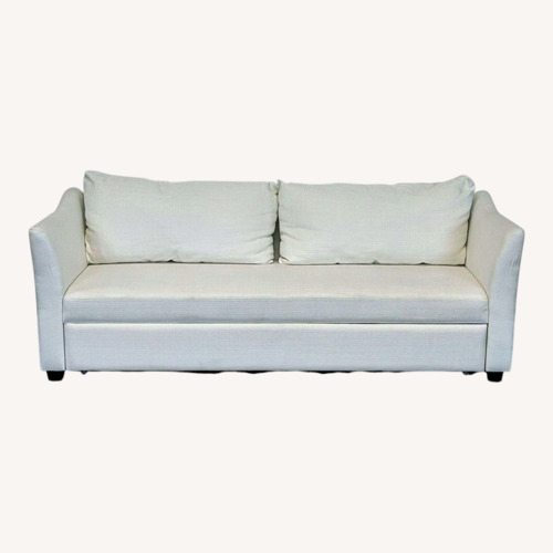 Used Pottery Barn York Slope Arm Modern Cream Sleeper  for sale on AptDeco