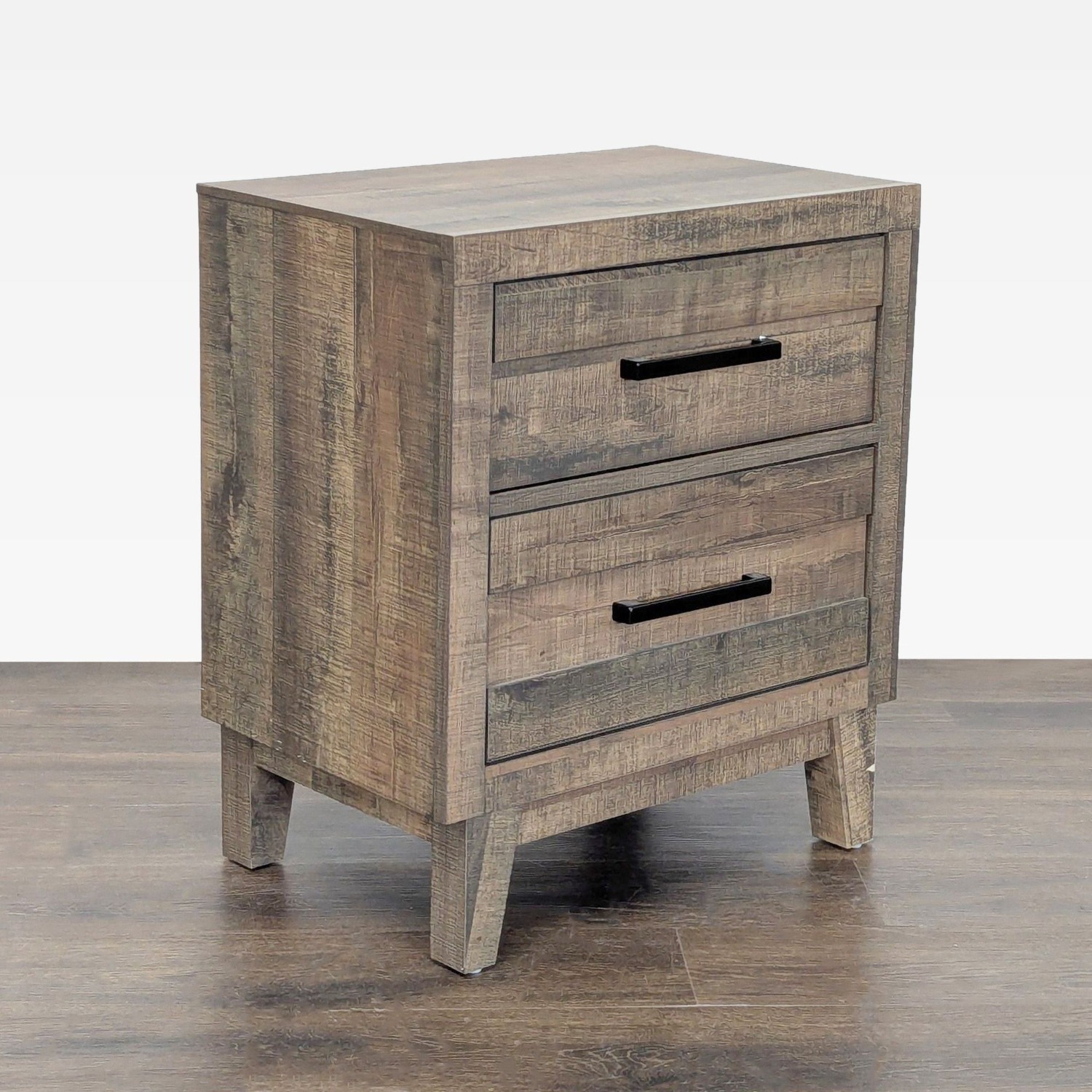 Crown Mark Rustic Two Drawer Nightstand - image-7