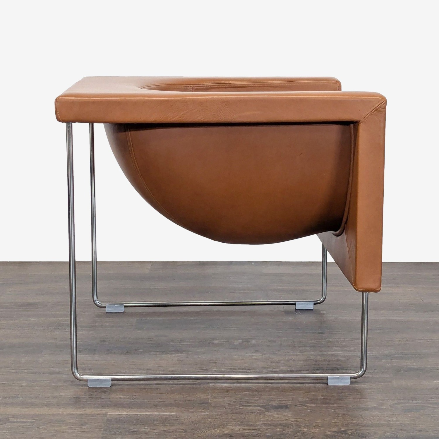 STUA Nube Modern Brown Leather Lounge Chair  - image-5