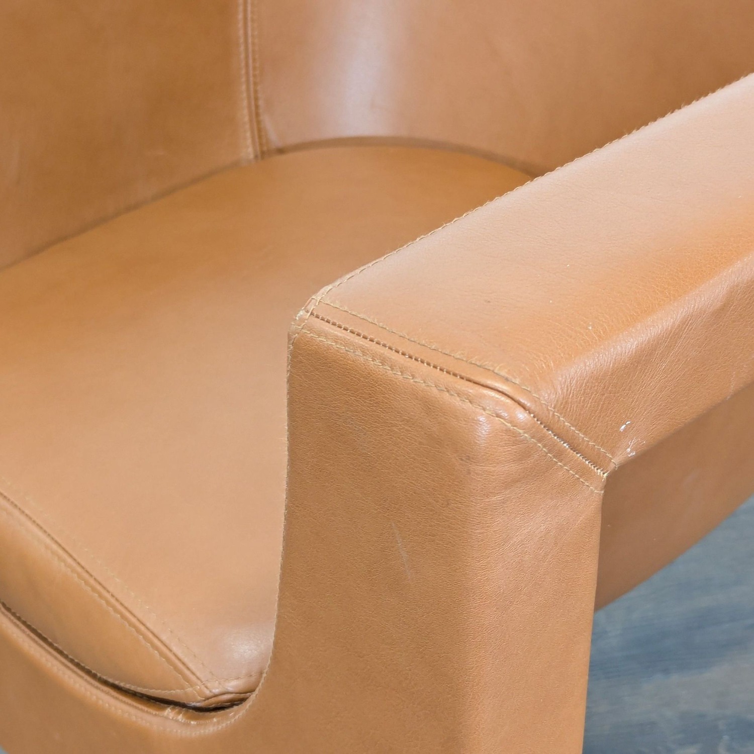 STUA Nube Modern Brown Leather Lounge Chair  - image-3