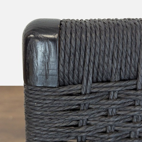 Used Carl Hansen & Son CH25 Modern Black Woven Lounge Chair  for sale on AptDeco
