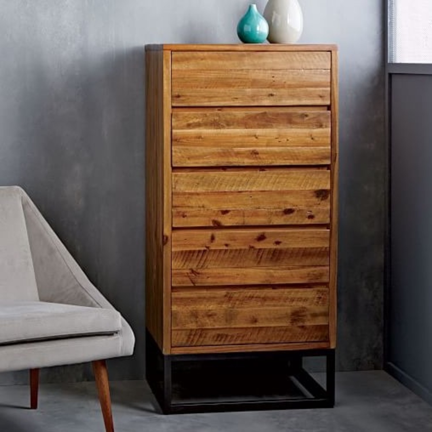 West Elm Tall Dresser - image-2