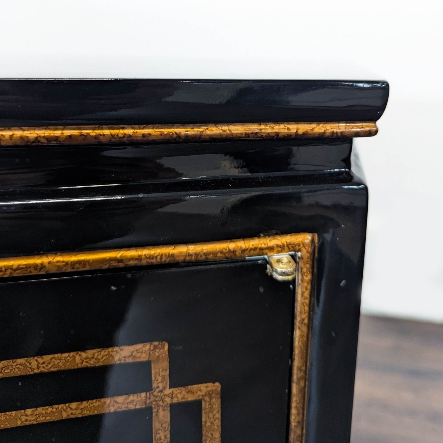 Black Lacquer Chinoiserie Hollywood Regency - image-6