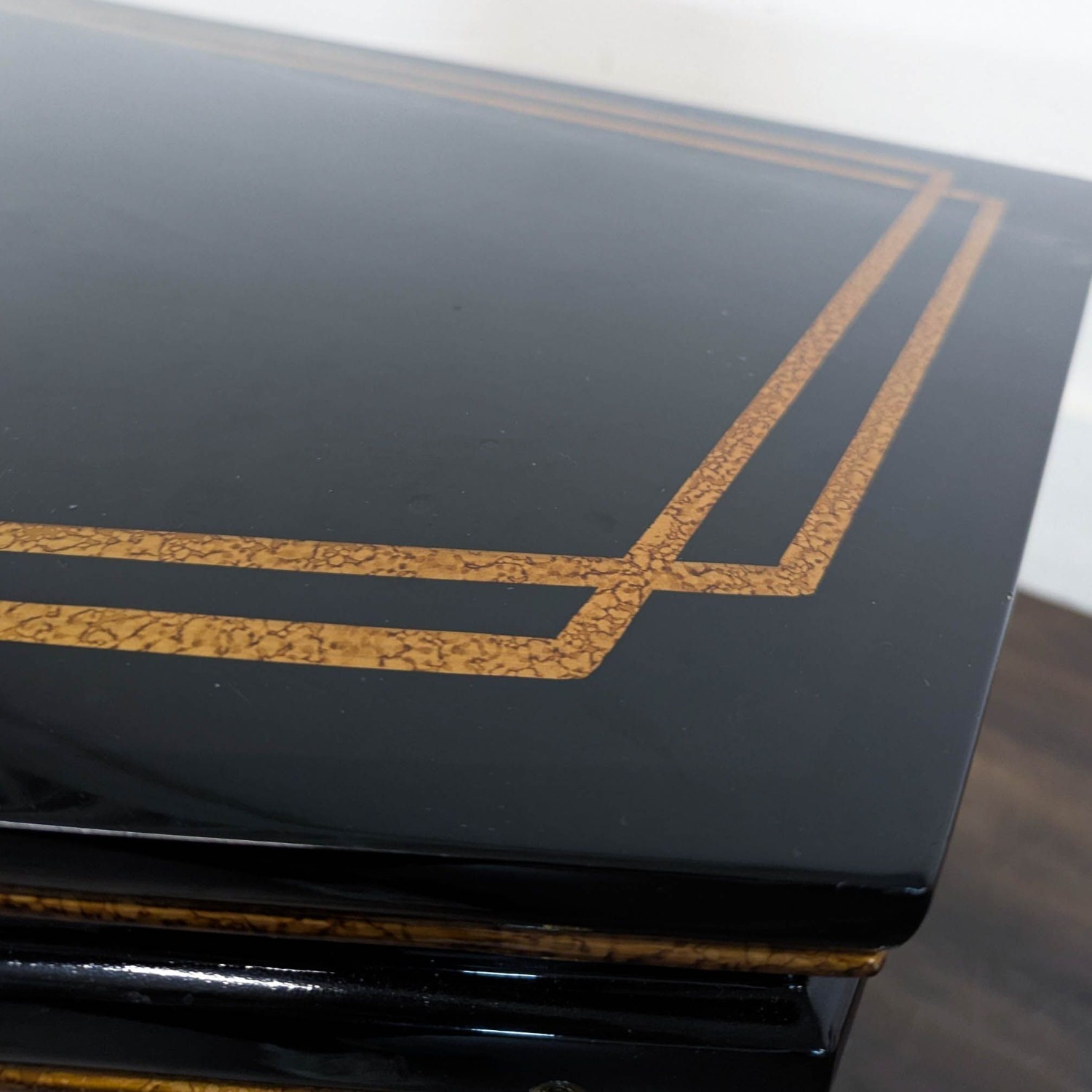 Black Lacquer Chinoiserie Hollywood Regency - image-5