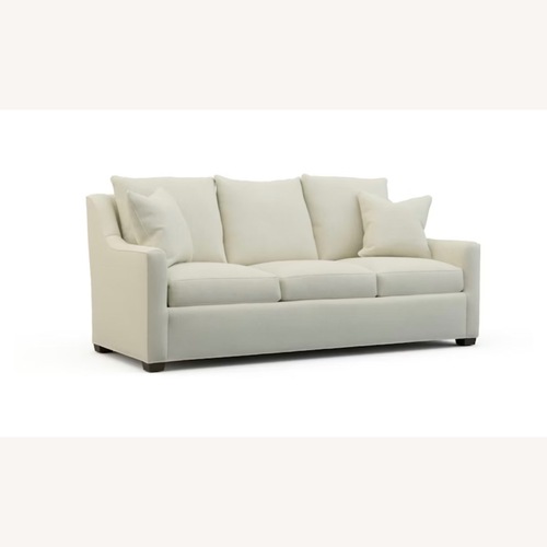 Used Sherrill Furniture White Fabric 3+ Seater Sofa for sale on AptDeco