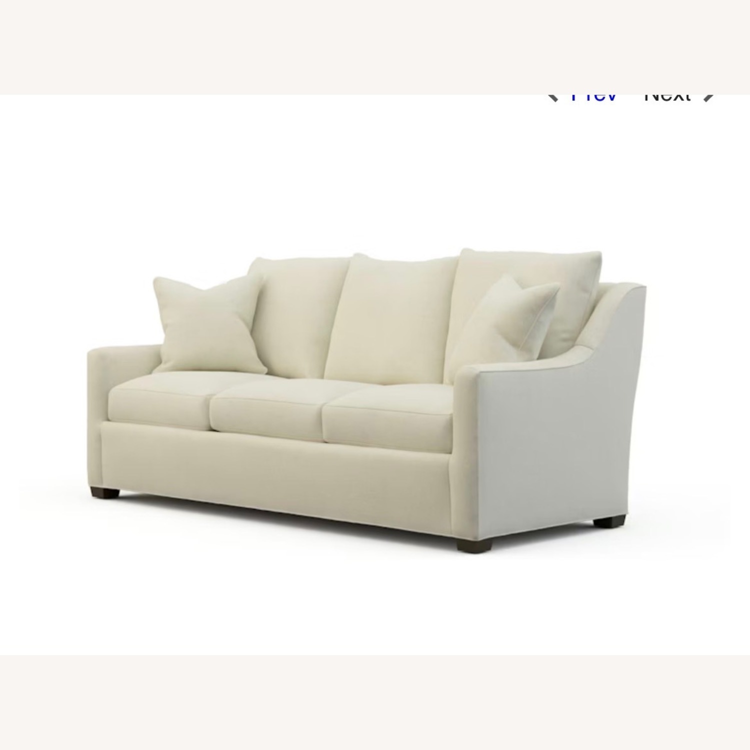 Sherrill Furniture White Fabric 3+ Seater Sofa - image-2