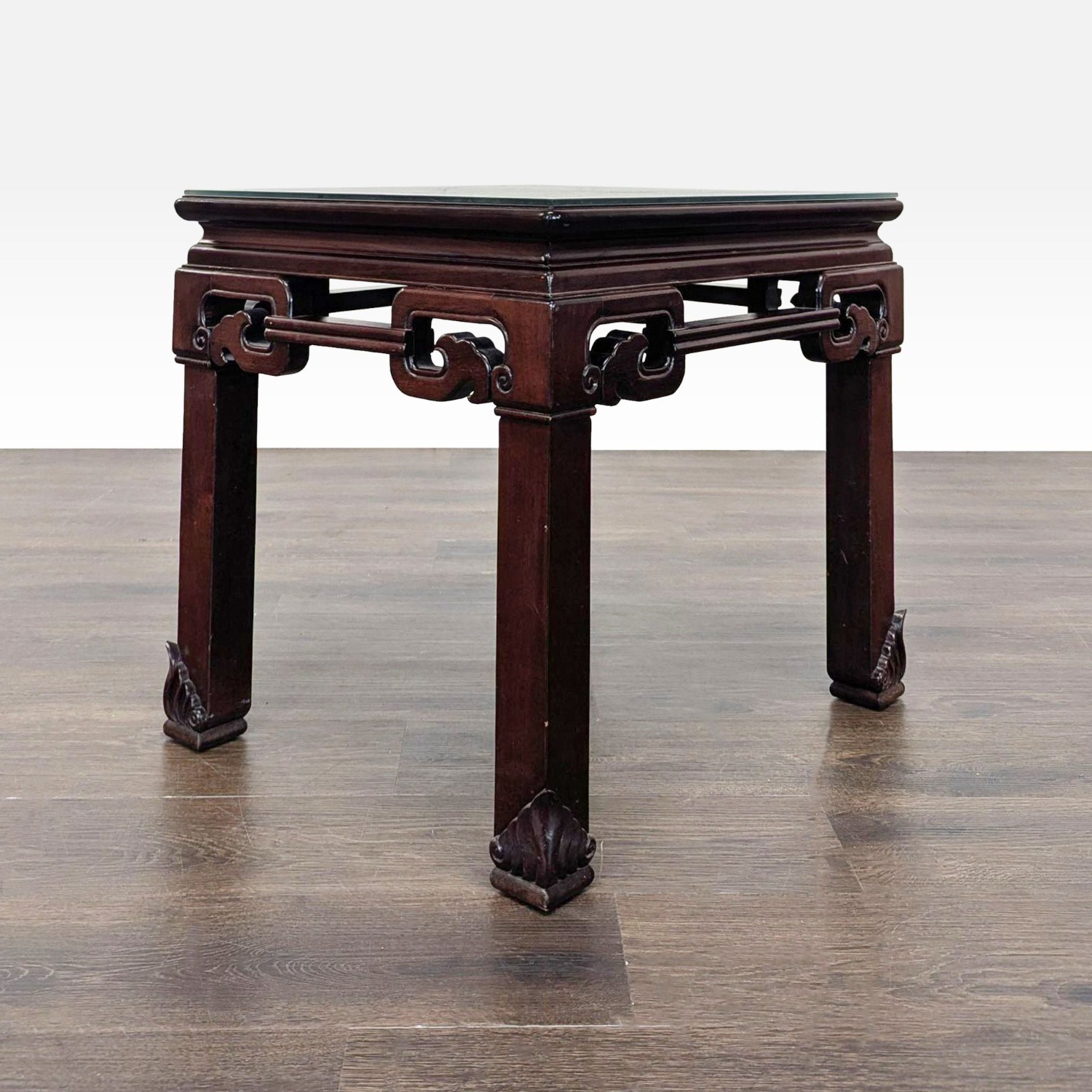 Chinese Carved Side Table - image-6