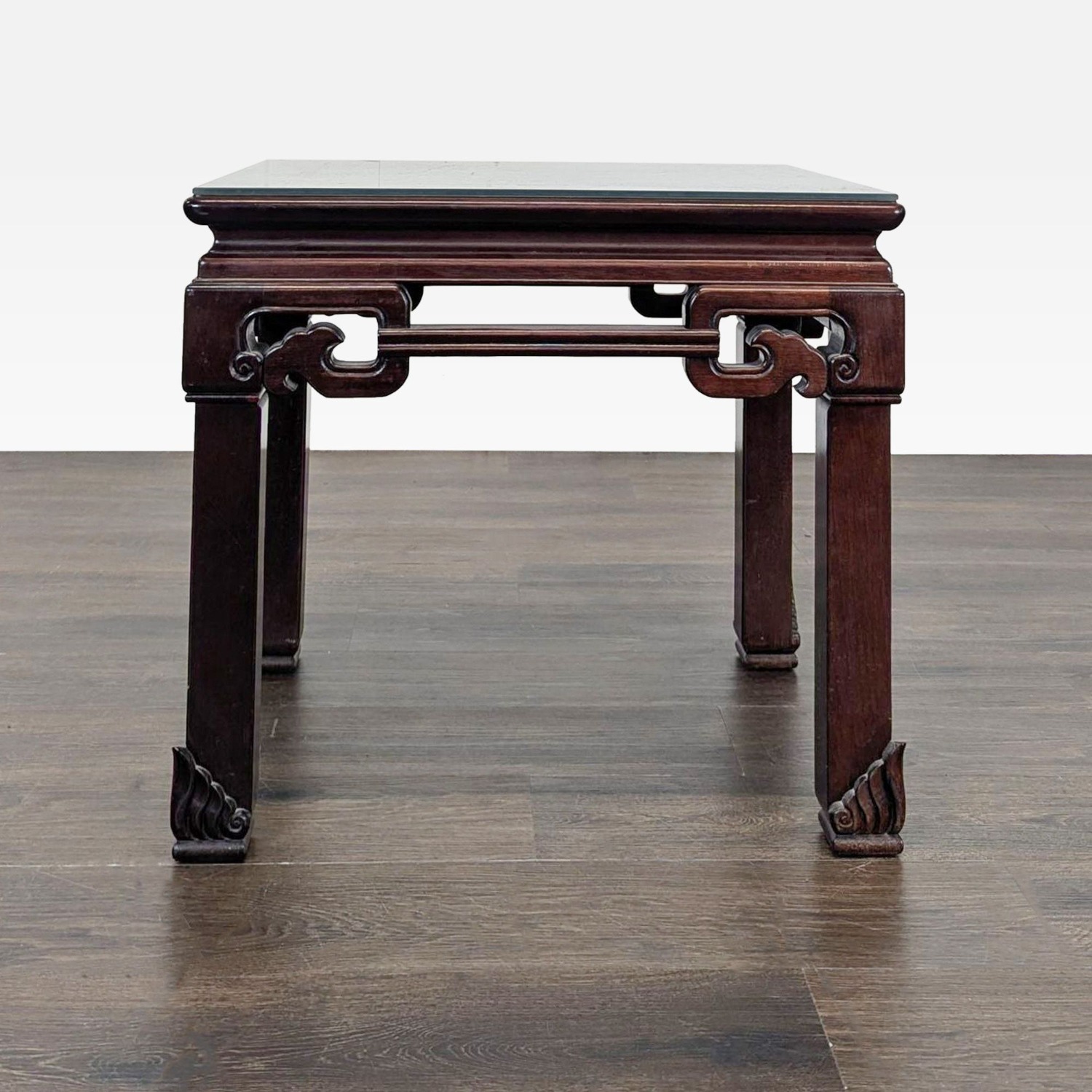 Chinese Carved Side Table - image-2