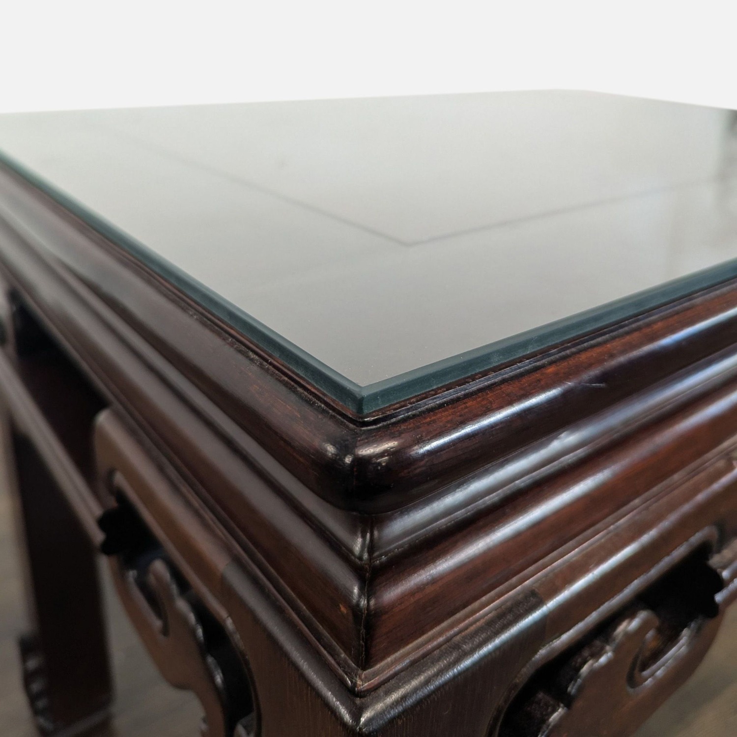 Chinese Carved Side Table - image-4