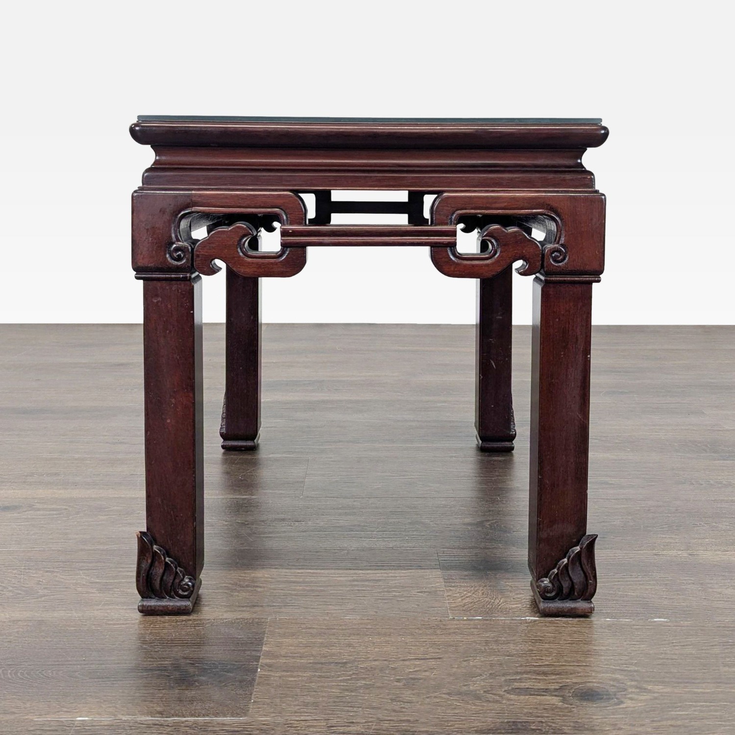 Chinese Carved Side Table - image-7