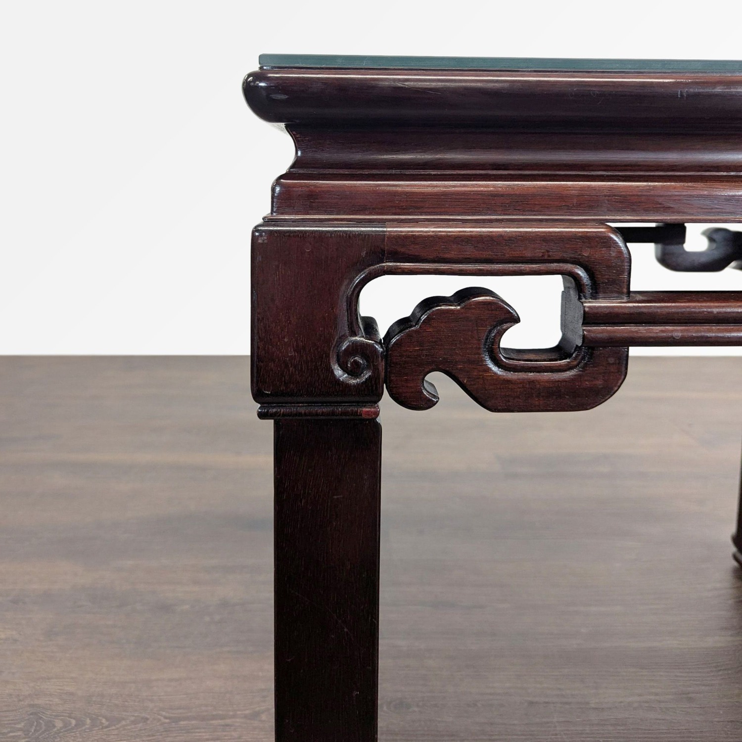 Chinese Carved Side Table - image-5
