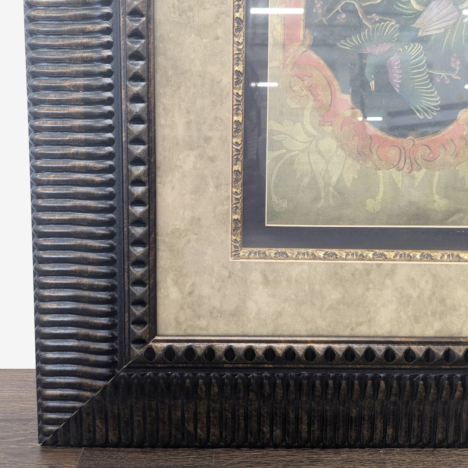 Large Chinoiserie Style Framed Artwork - image-2