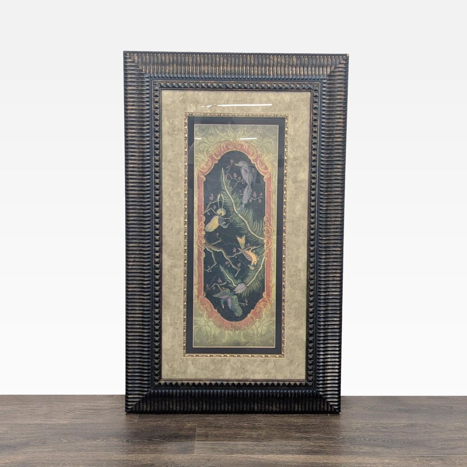 Large Chinoiserie Style Framed Artwork - image-5