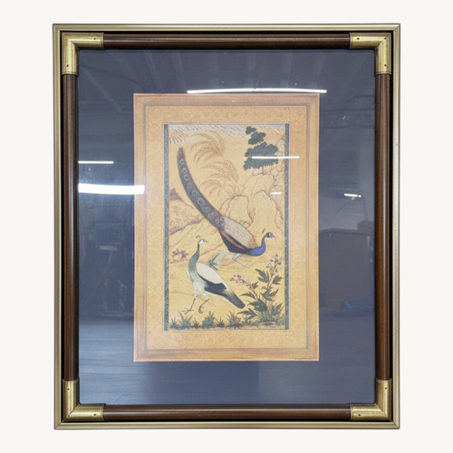 Used Vintage Framed Reproduction of a Mughal painting for sale on AptDeco