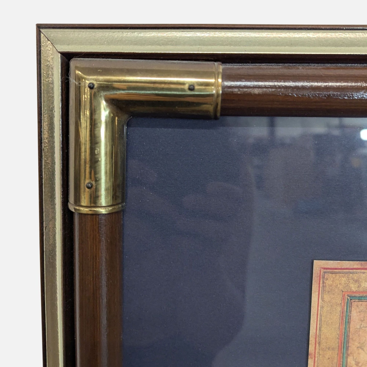 Vintage Framed Reproduction of a Mughal painting - image-2