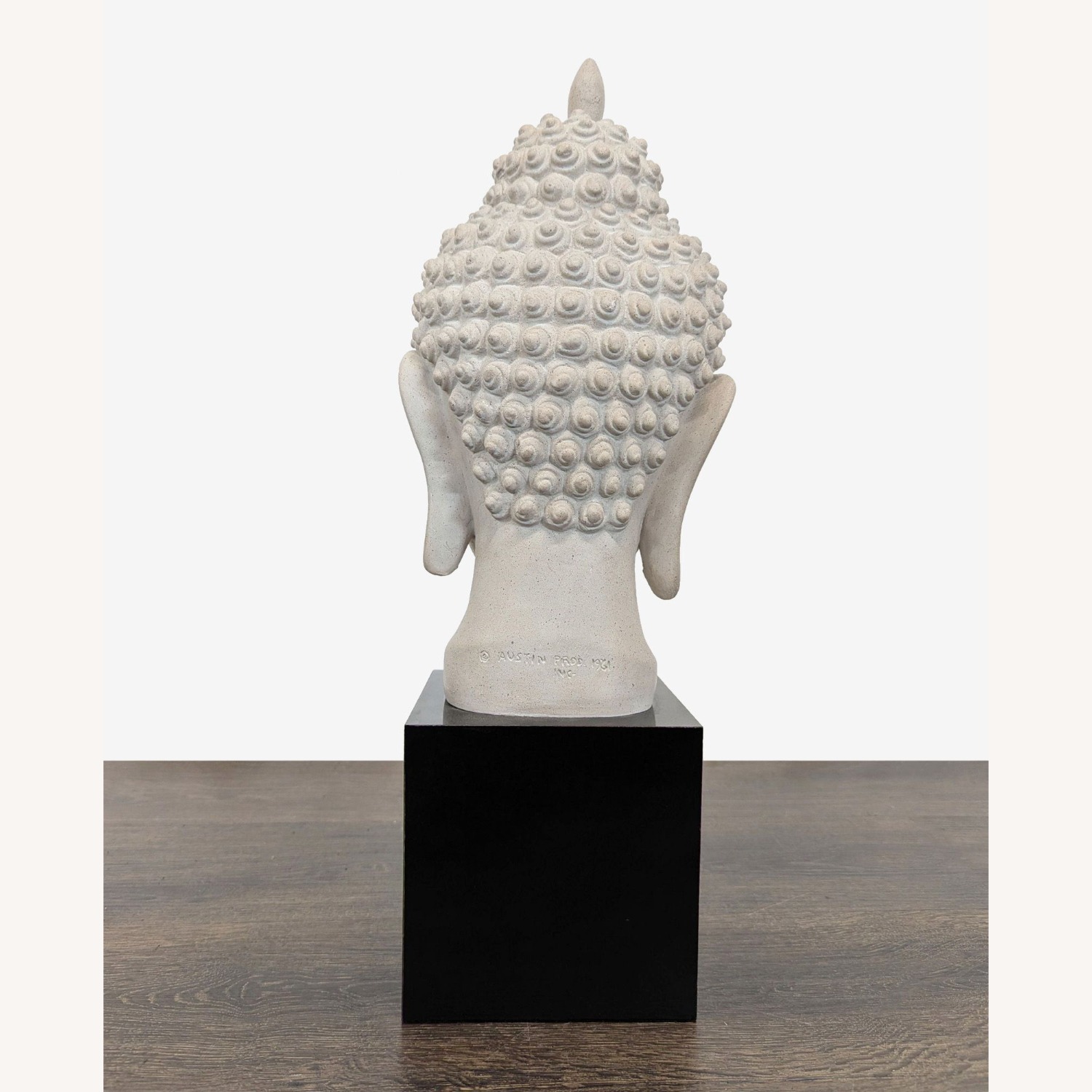 Vintage Austin Productions Buddha Head Sculpture - image-5