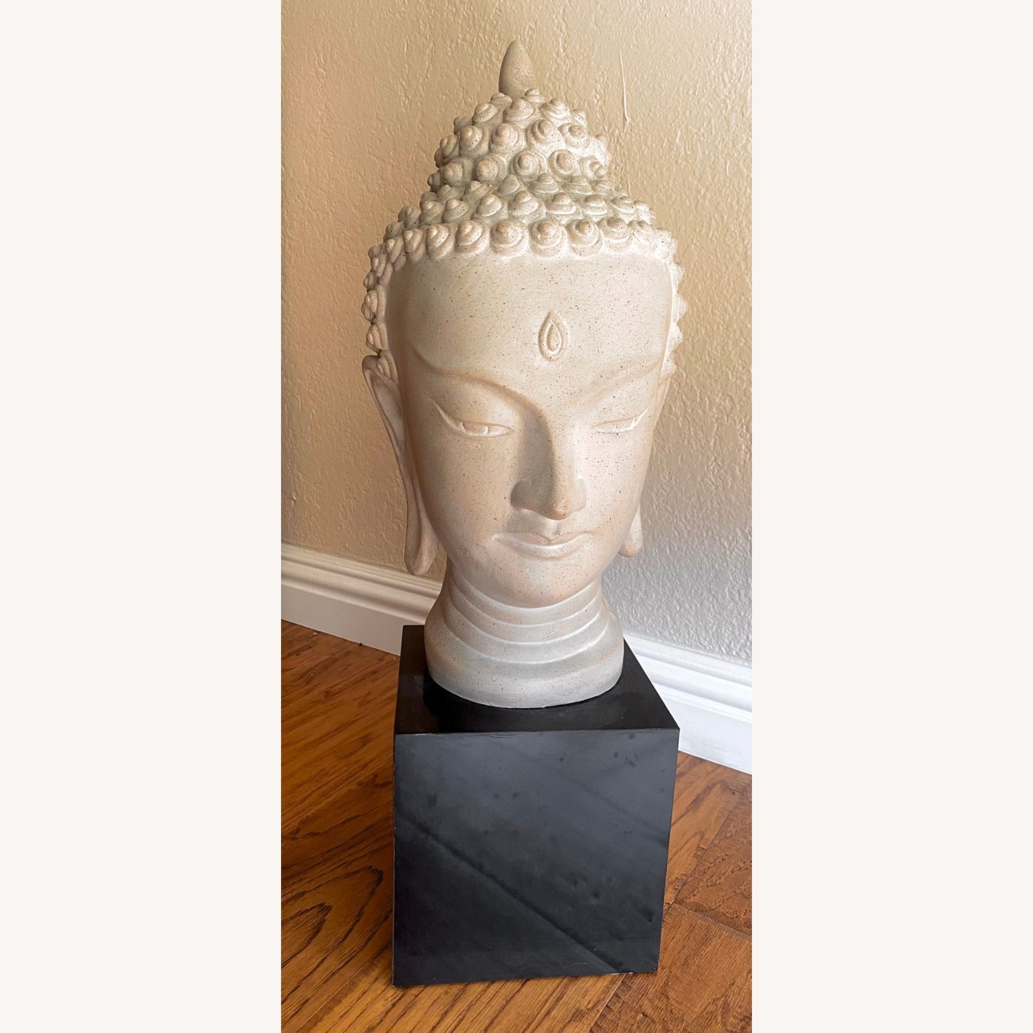 Vintage Austin Productions Buddha Head Sculpture - image-4