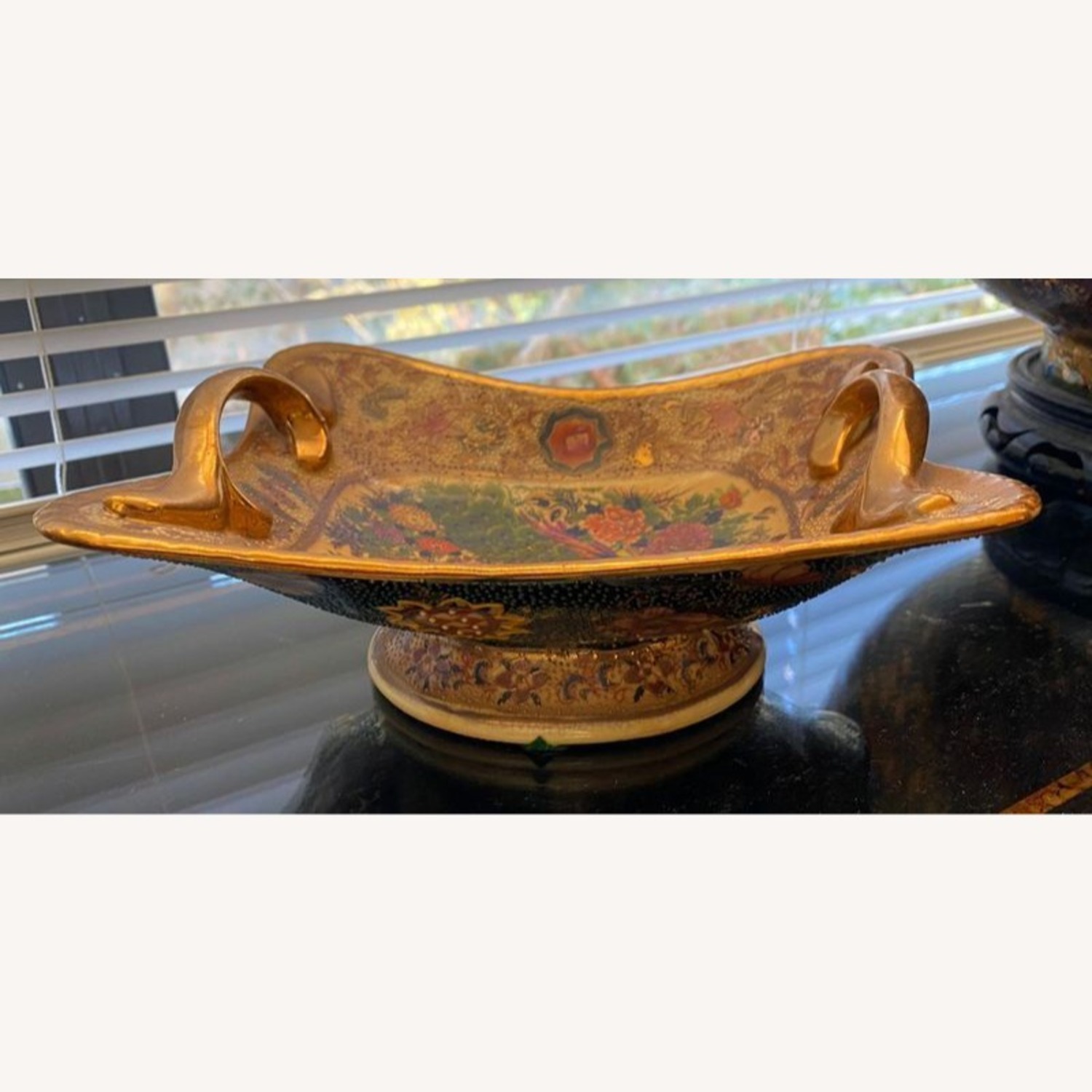 Vintage Japanese Royal Satsuma Footed Dish	 - image-1