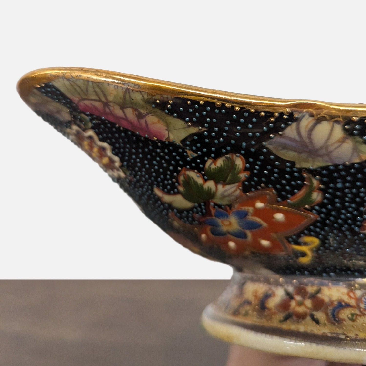 Vintage Japanese Royal Satsuma Footed Dish	 - image-2