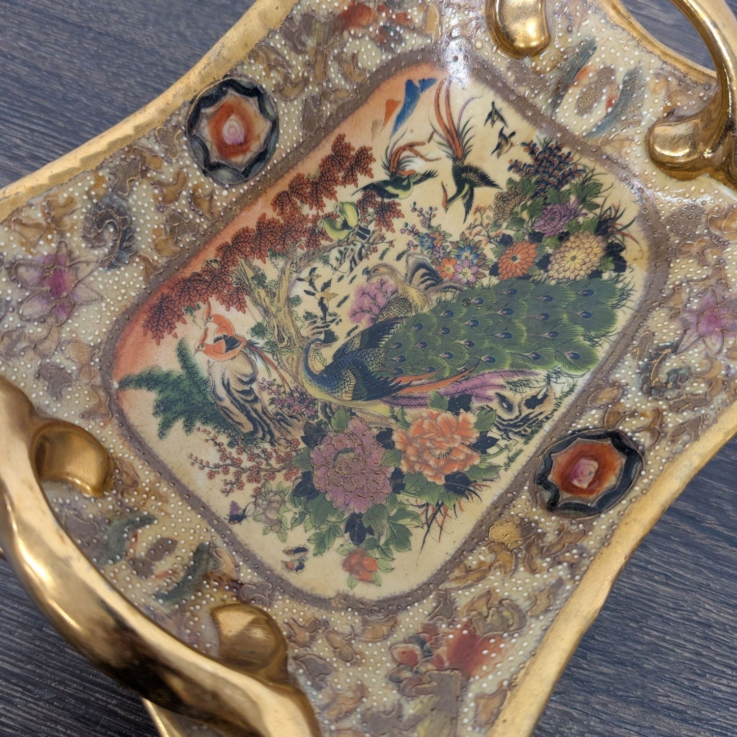 Vintage Japanese Royal Satsuma Footed Dish	 - image-3