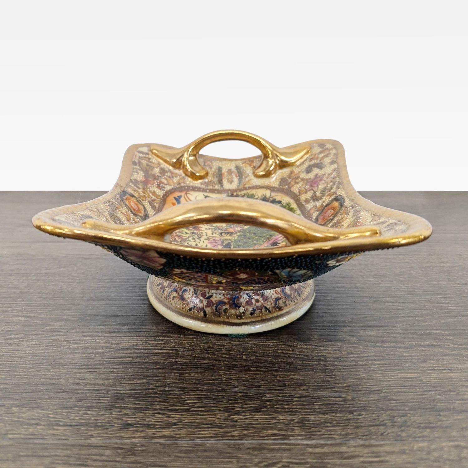 Vintage Japanese Royal Satsuma Footed Dish	 - image-4