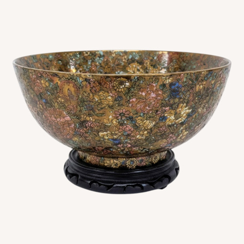 Used Vintage Satsuma "Thousand Flowers" Bowl	 for sale on AptDeco