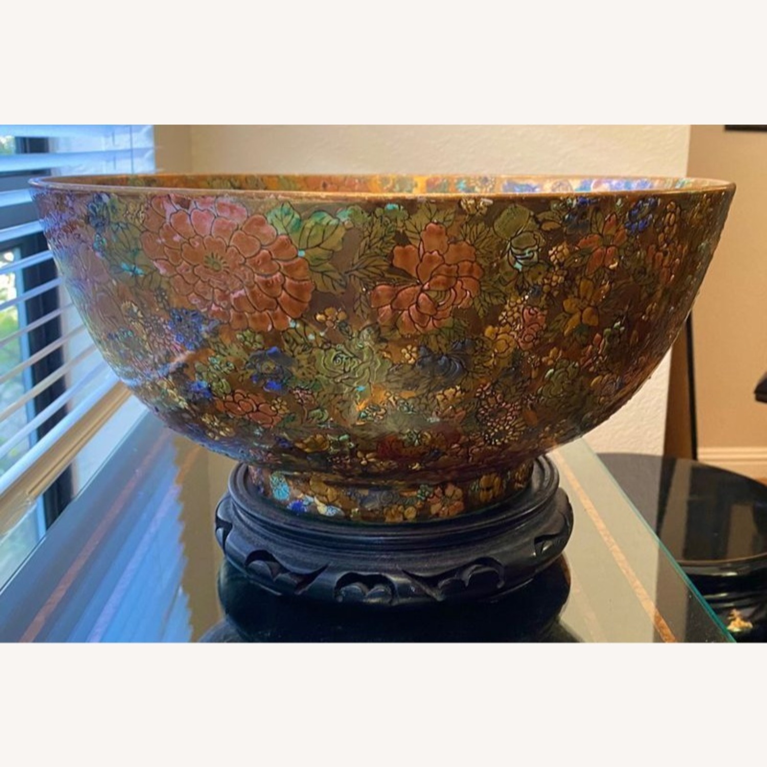 Vintage Satsuma "Thousand Flowers" Bowl	 - image-2