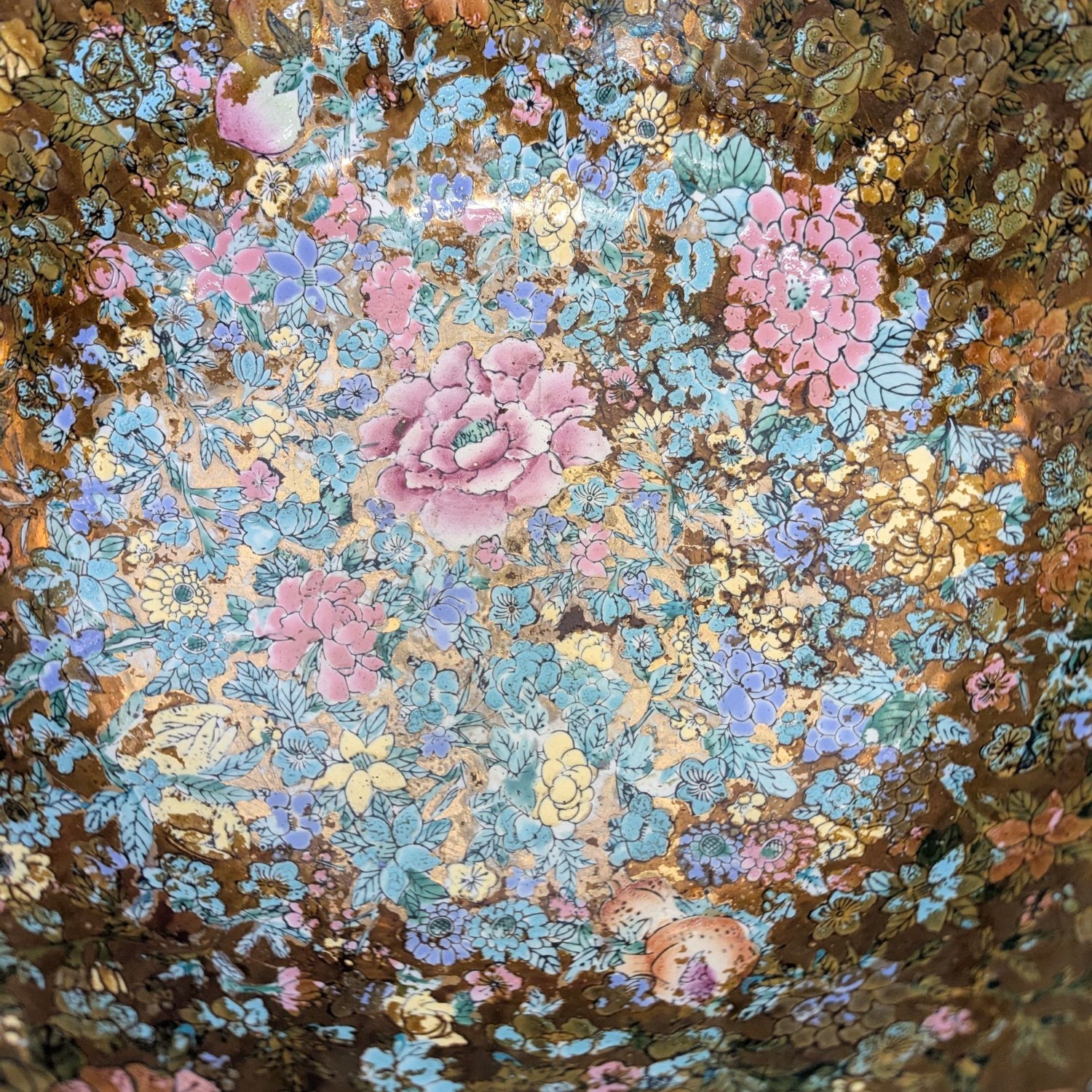 Vintage Satsuma "Thousand Flowers" Bowl	 - image-3