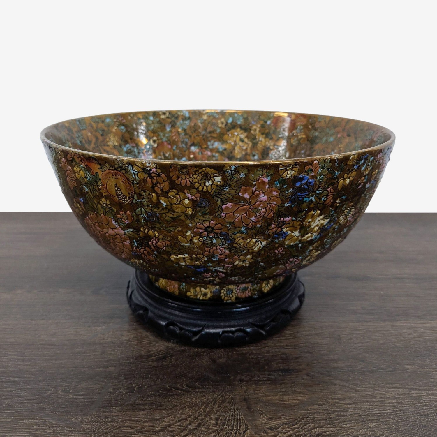 Vintage Satsuma "Thousand Flowers" Bowl	 - image-7