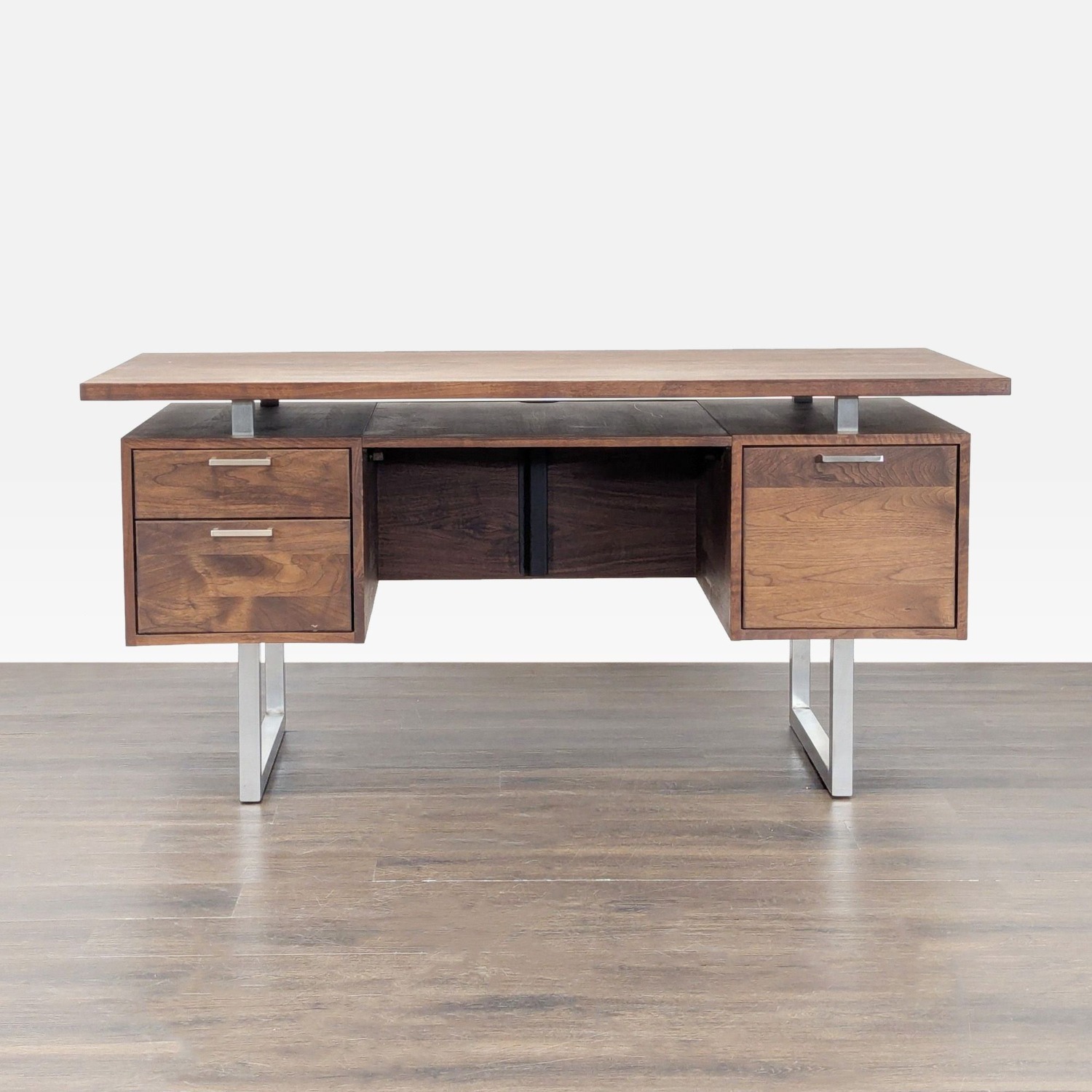 Crate & Barrel Clybourn Modern Executive Desk - image-12