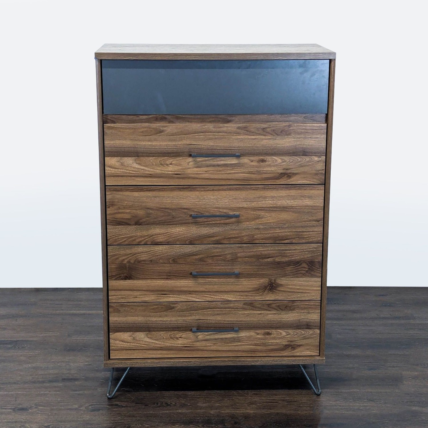 South Shore Olvyn Modern 5-Drawer Walnut Dresser - image-11