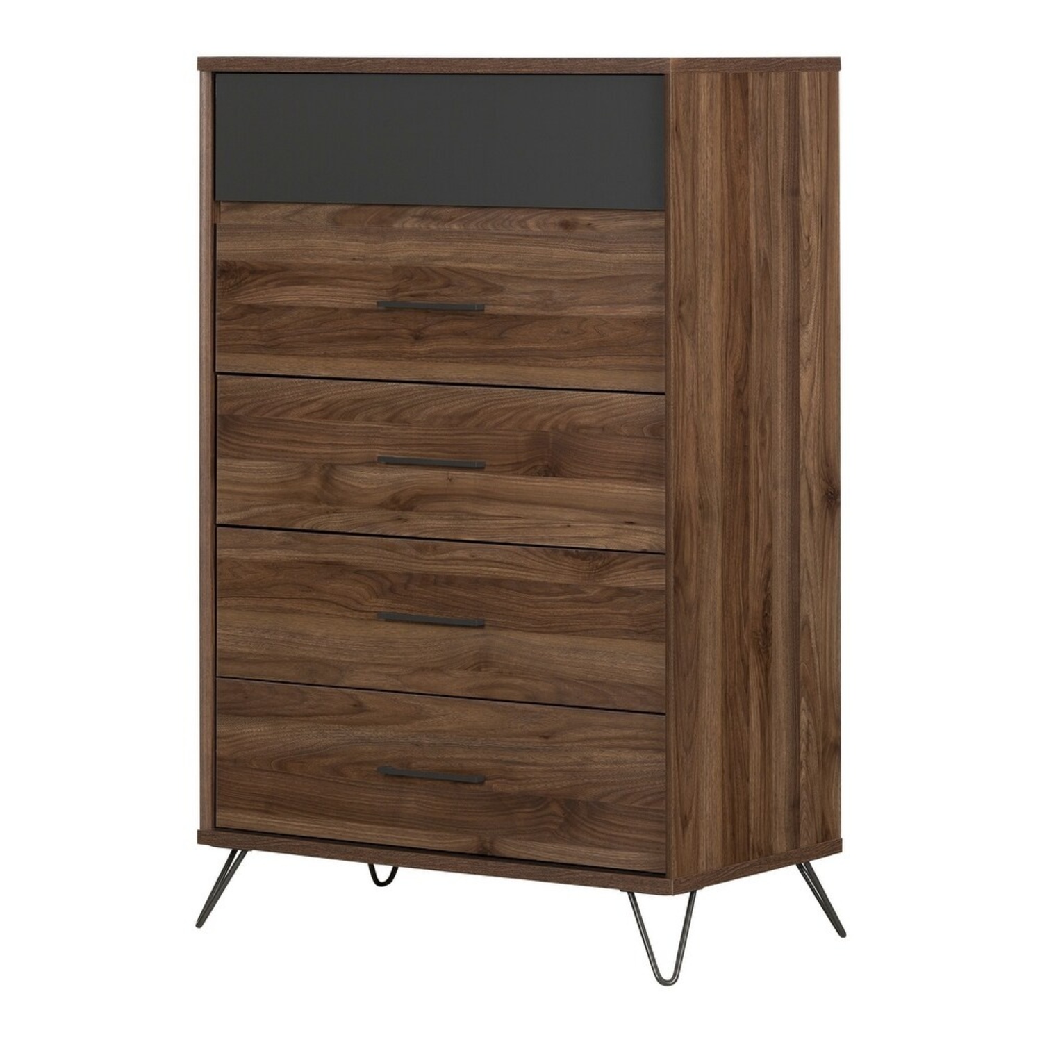 South Shore Olvyn Modern 5-Drawer Walnut Dresser - image-12