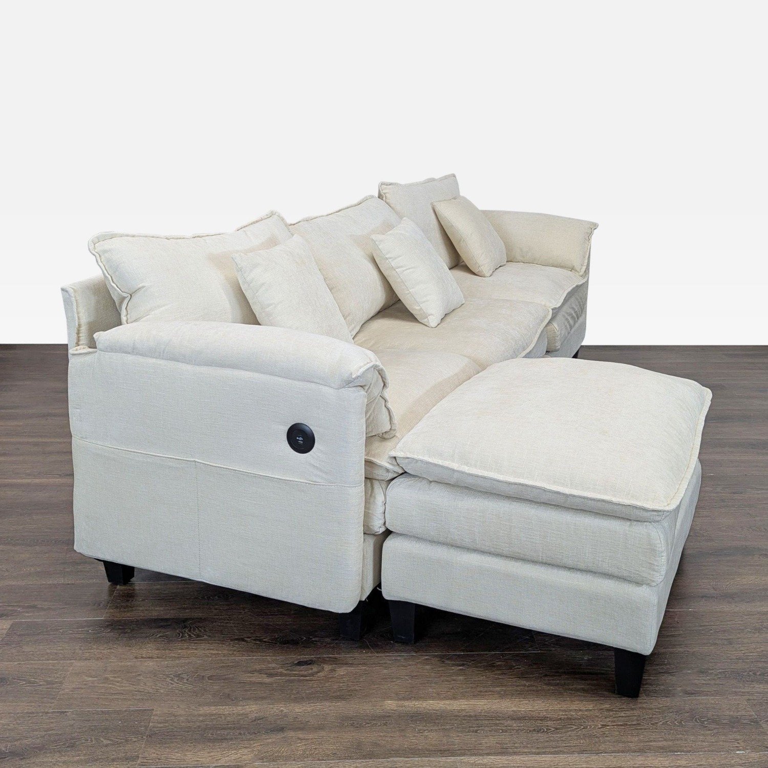 Modern Beige 3-Seat Sectional Sofa with Chaise  - image-7