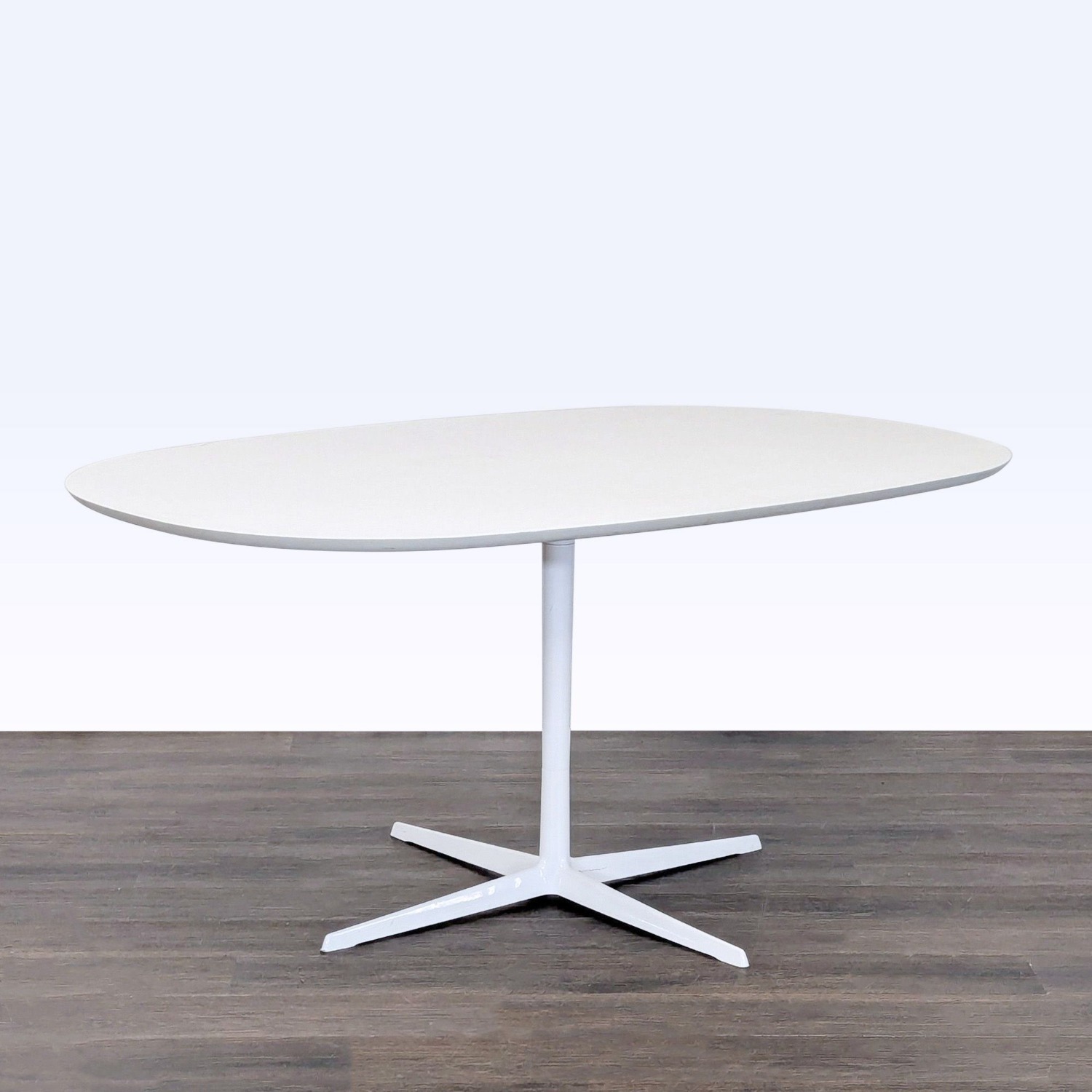 Eames Eolo Modern White Dining Set with Oval Table - image-10