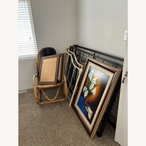 Used Noel Suarez Framed ‚Callas I‚ Still Life Print Wall Art for sale on AptDeco
