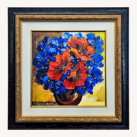 Yana Korobov Original Floral Painting Wall Art