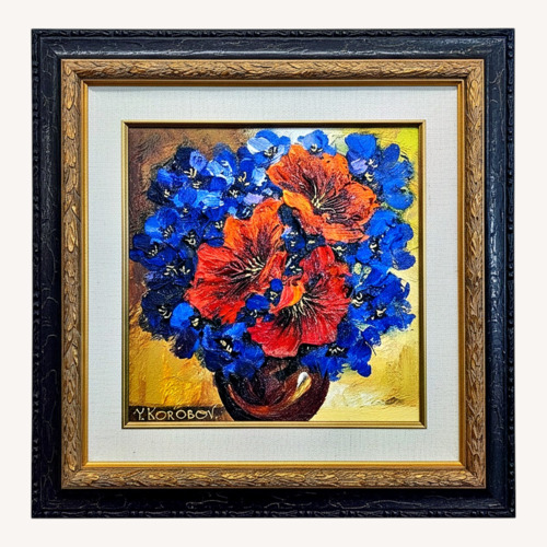 Used Yana Korobov Original Floral Painting  Wall Art for sale on AptDeco