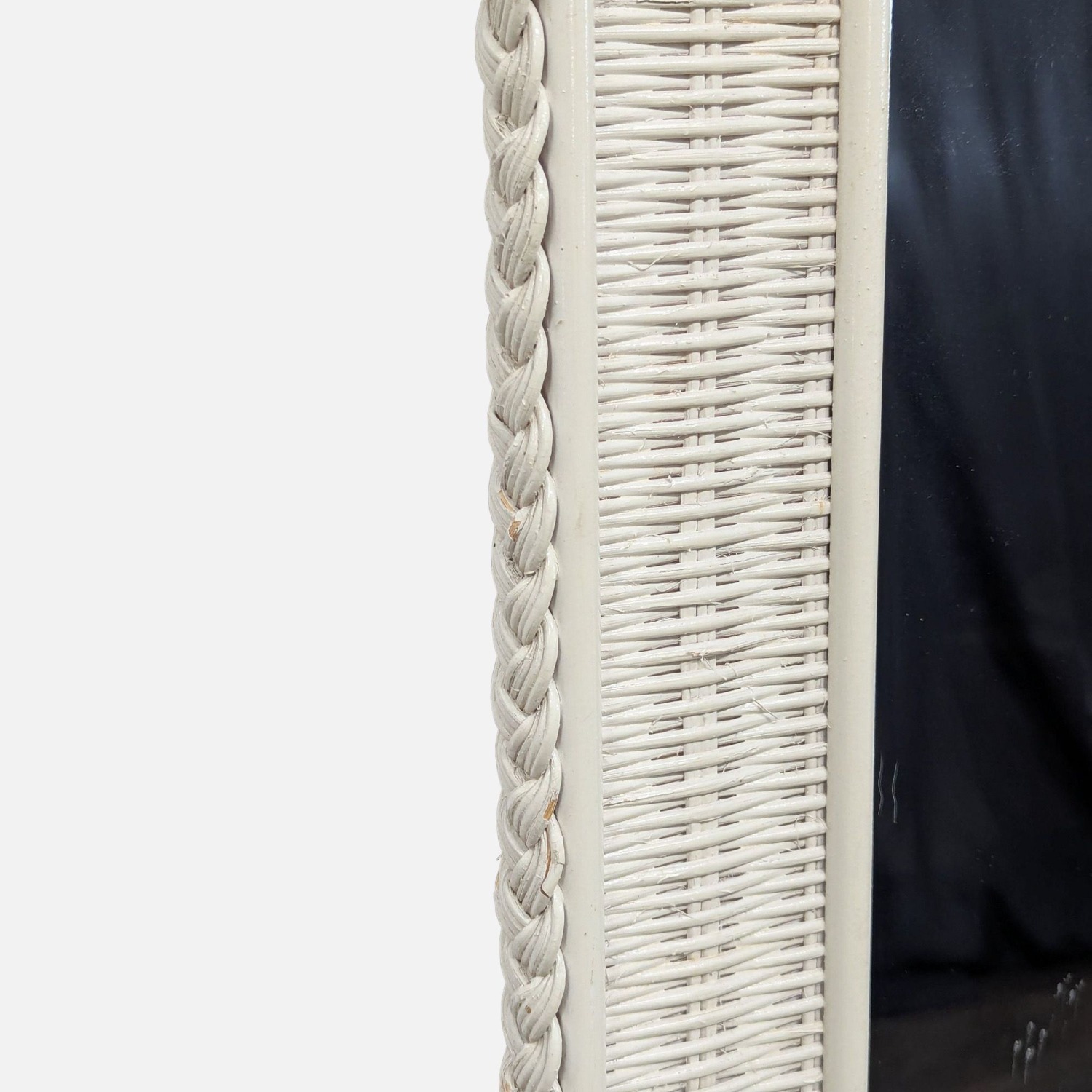 Wicker Floor Mirror - image-3