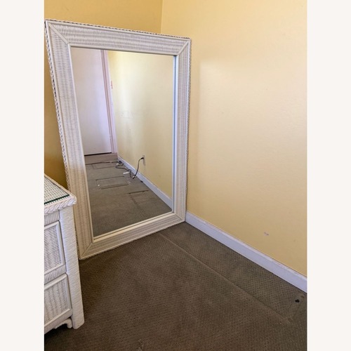 Used Wicker Floor Mirror for sale on AptDeco