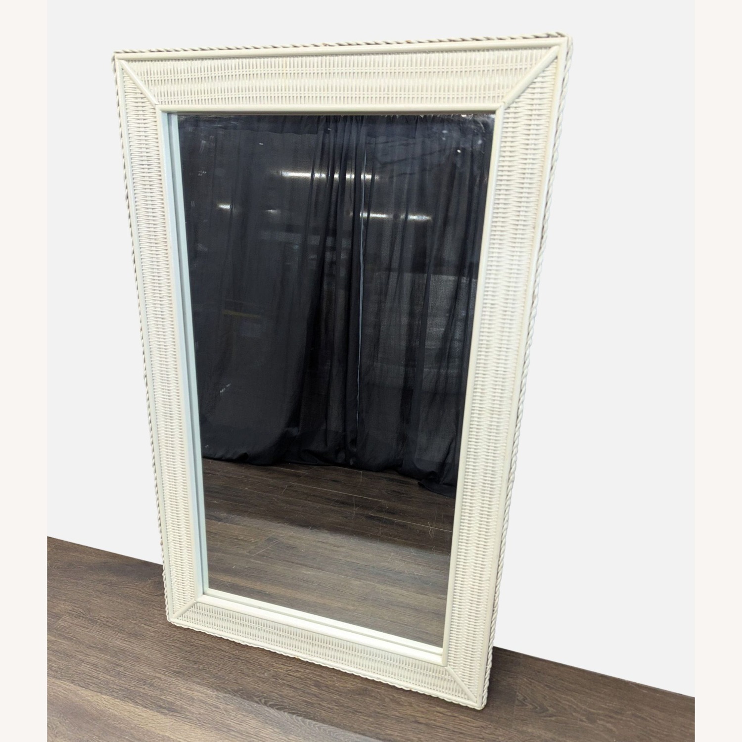 Wicker Floor Mirror - image-2