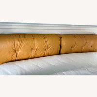 Duxiana Natural Leather Queen Bed Frame Only