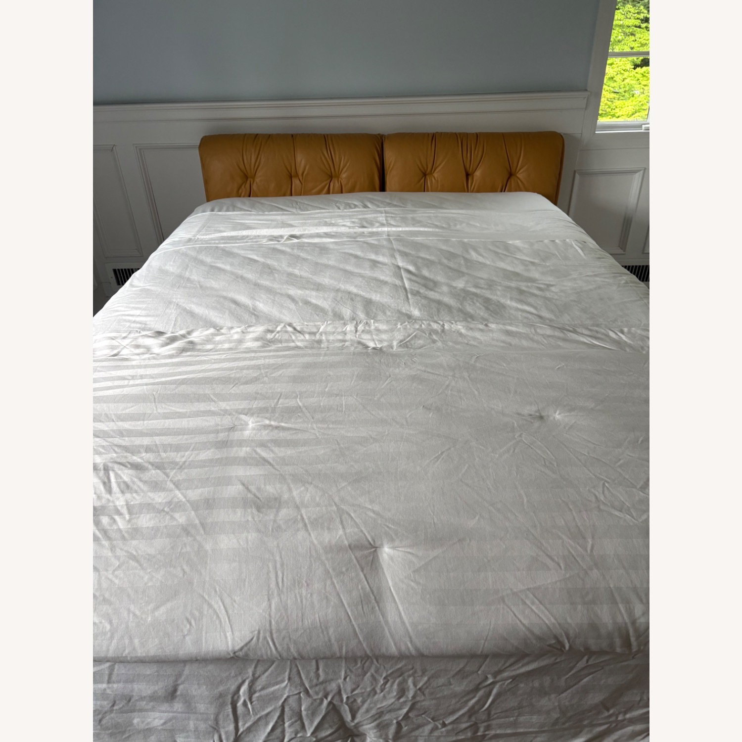 Duxiana Natural Leather Queen Bed Frame Only - image-2