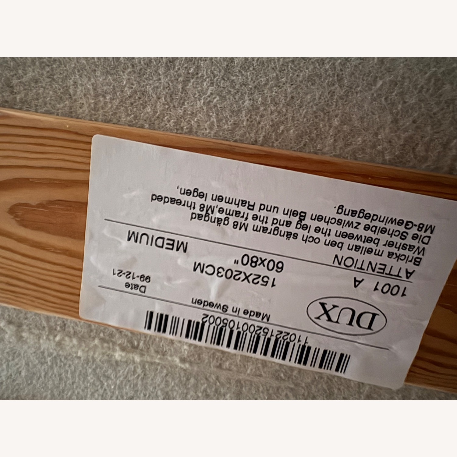 Duxiana Natural Leather Queen Bed Frame Only - image-5