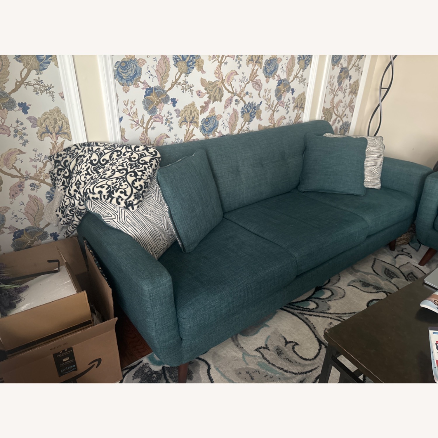 Bob's Discount Furniture Green Sofa - image-3