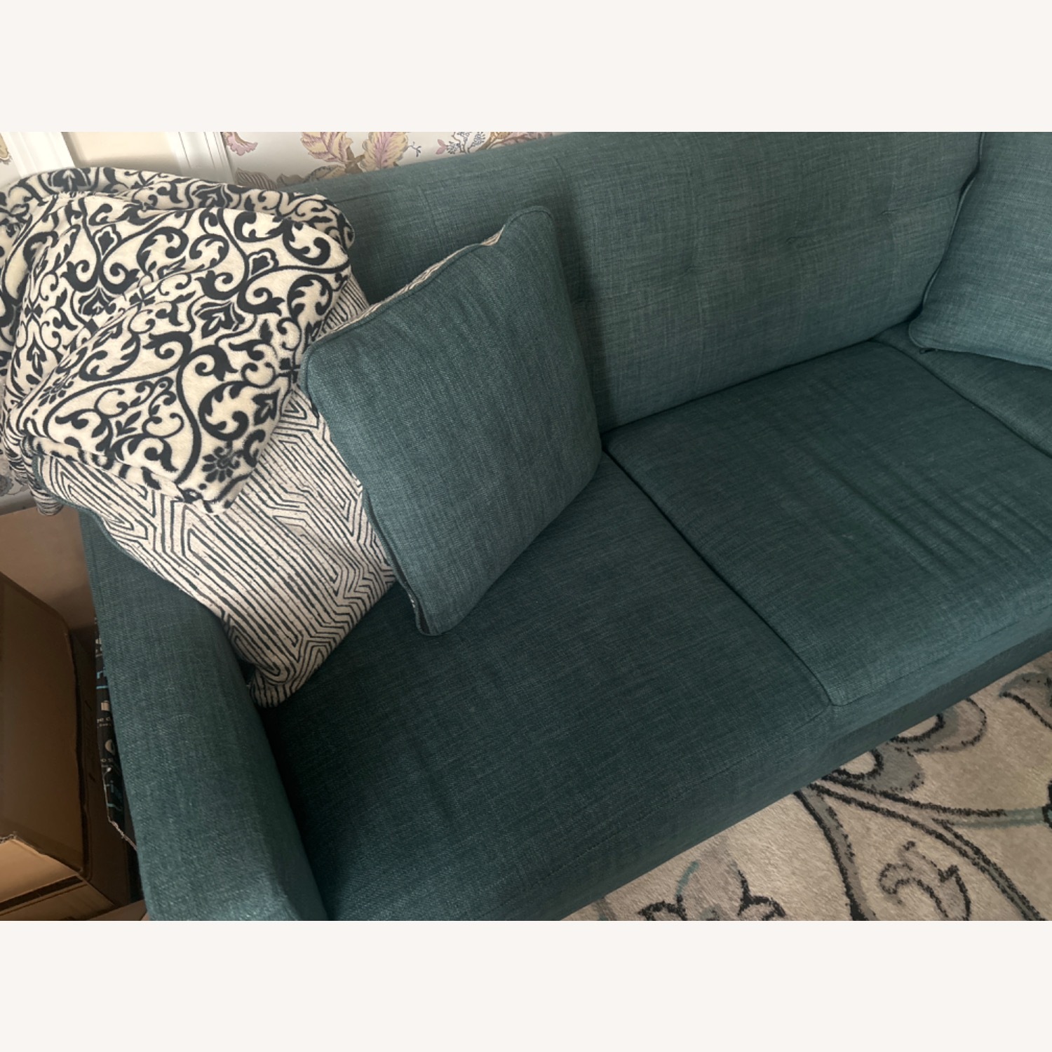 Bob's Discount Furniture Green Sofa - image-5