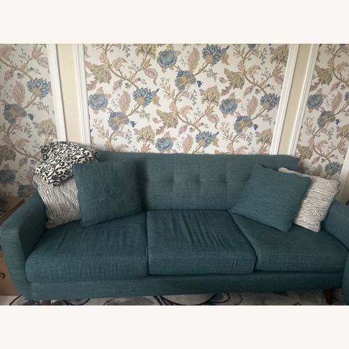 Used Bob's Discount Furniture Green Sofa for sale on AptDeco
