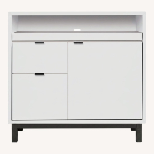 Used Copenhagen Office Cabinet White Desk for sale on AptDeco